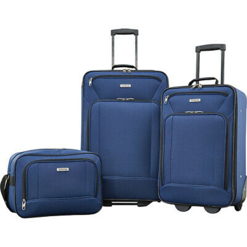 American Tourist Blue 3 Piece Luggage Set